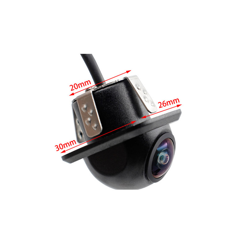 Kamera CCD za auto za stražnji i prednji prikaz s fisheye objektivom, 170° kut gledanja, 1080x720, IP68, 12V, s mjernim linijama