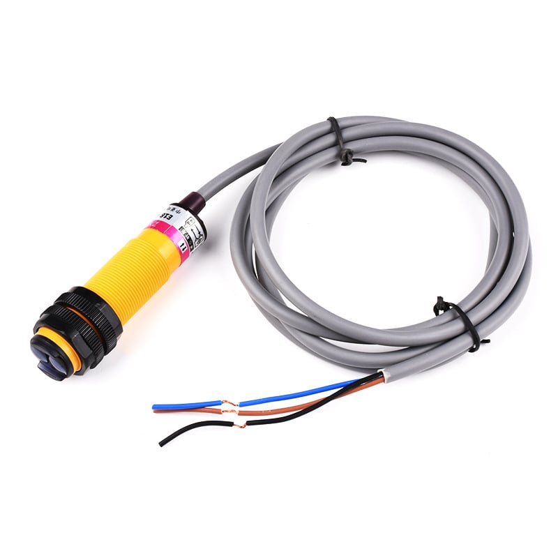 Senzor infraroșu de evitare a obstacolelor E18-D80NK, 5V, întrerupător fotoelectric cu reflexie difuză, rază de detecție 10–80 cm