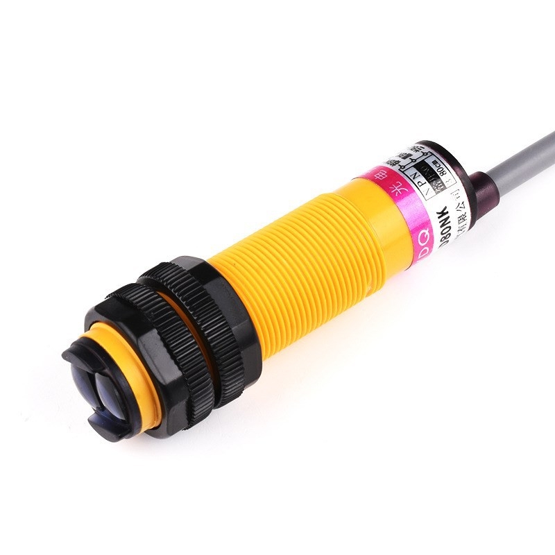 Senzor infraroșu de evitare a obstacolelor E18-D80NK, 5V, întrerupător fotoelectric cu reflexie difuză, rază de detecție 10–80 cm