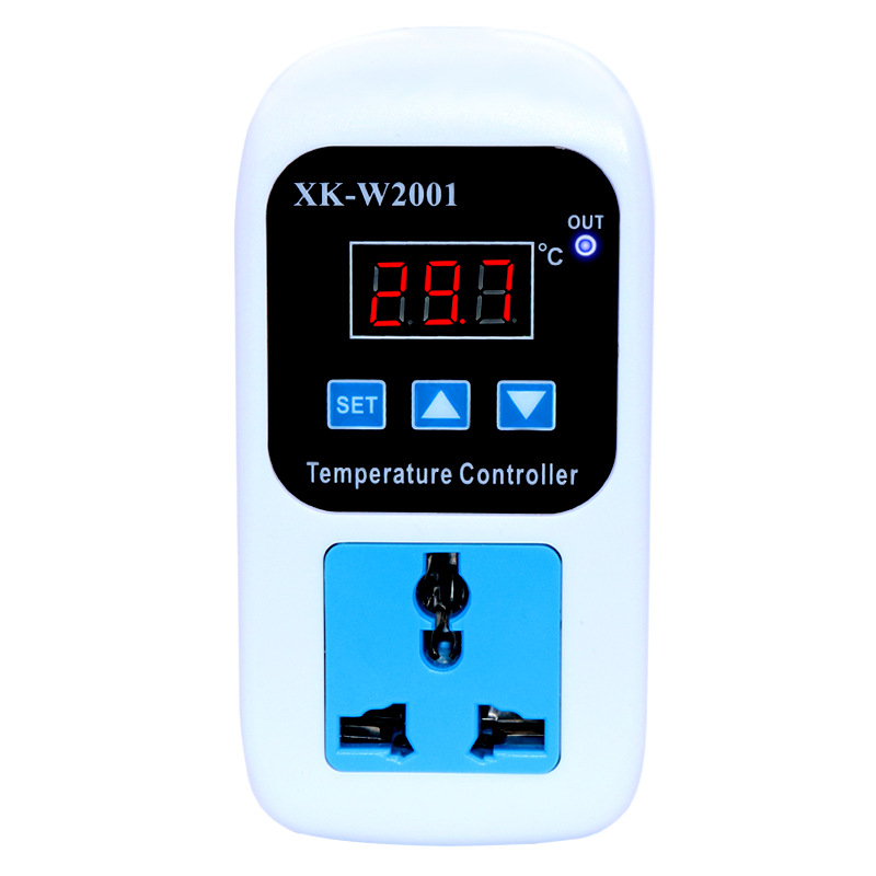 XK-W2001 inteligentni digitalni regulator temperature s elektroničkim prekidačem, prilagodljiva utičnica za bojler, 220V