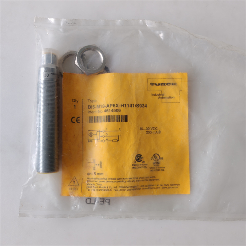 Turck BI5-M18-AP6X-H1141/S934 επεκταμένος επαγωγικός κυλινδρικός αισθητήρας
