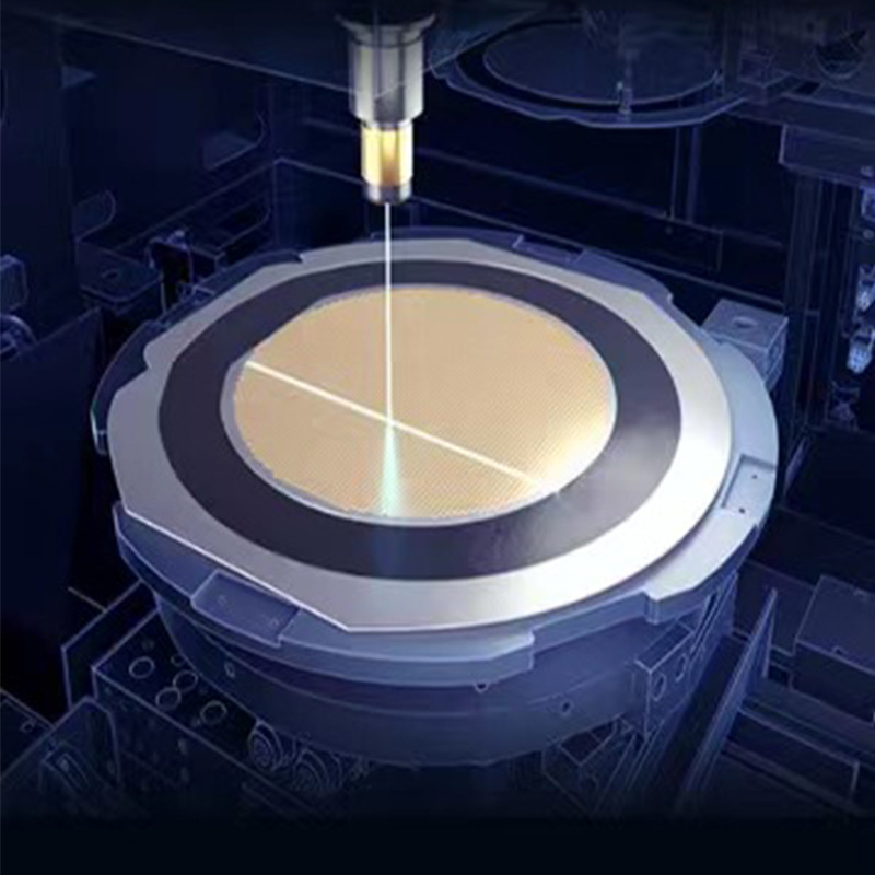 Visoko čist monokristalni silicijev wafer za lasersko rezanje i brušenje radi smanjenja debljine