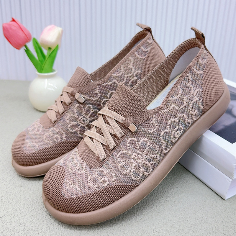 Дишащи Flyknit женски casual обувки с антихлъзгаща се мека подметка, леки и удобни – Пролет 2025