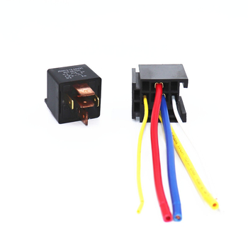 80AJD1912/JD2912 automobilsko rele 12V/24V, 4-pin ili 5-pin, s nosačem za montažu i konektorom