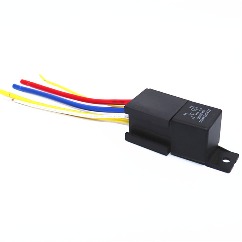80AJD1912/JD2912 automobilsko rele 12V/24V, 4-pin ili 5-pin, s nosačem za montažu i konektorom