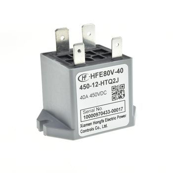 Hongfa relej HFE80-40-450-12-HTQ2J, 40A, 450V automobilski relej, normalno otvoreni kontakti