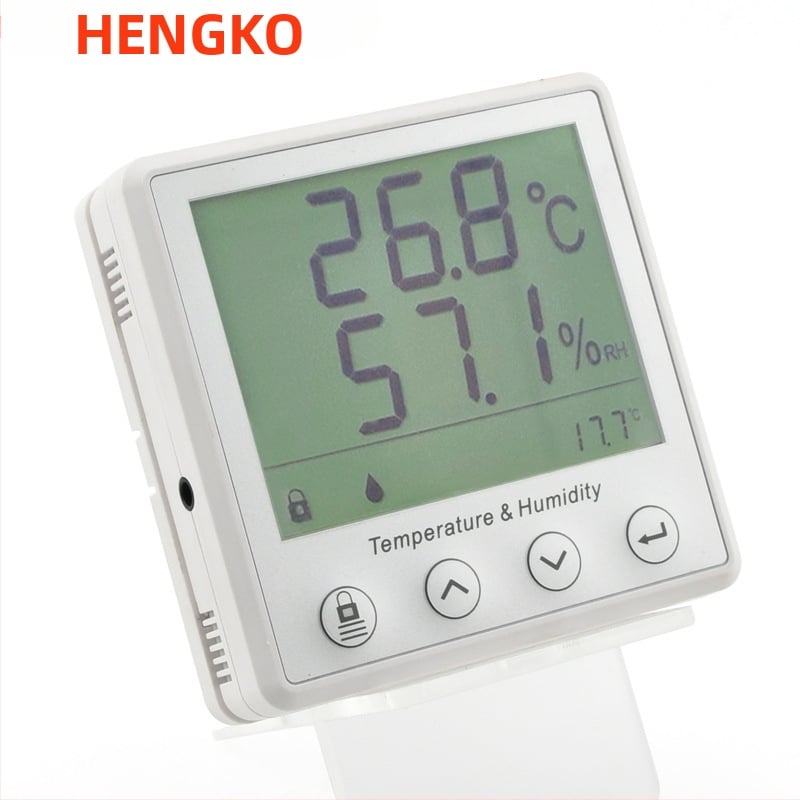 Hengge RS485 ψηφιακός μετρητής θερμοκρασίας και υγρασίας με οθόνη υψηλής ευκρίνειας, αισθητήρας σημείου δρόσου για καθαρούς χώρους εργασίας