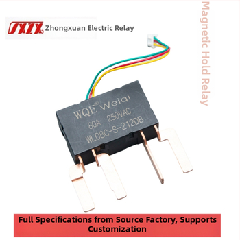 WL08G mágneses tartó relé, 12V, 80A, kettős tekercs, két készlet, normálisan zárt érintkezőkkel ellátott elektromágneses relé, 4.6W