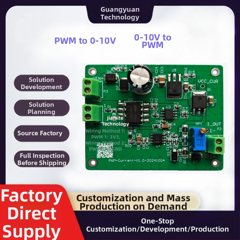 PWM signal pretvorba u 5V/0-10V i 10V u PWM — PCBA shema za razvoj i prilagođenu pločicu