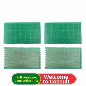 9×15 cm jednostruka PCB pločica s tin sprejem premazom, s otvorima, eksperimentalna pločica