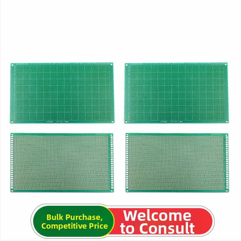 9×15 cm jednostruka PCB pločica s tin sprejem premazom, s otvorima, eksperimentalna pločica