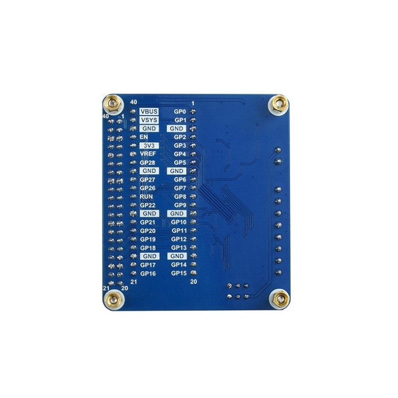 Light Snow pločica za upravljanje motorom za Raspberry Pi Pico, 5V regulator, I2C sučelje, 4 izlaza za DC motore