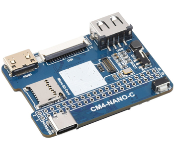 Raspberry Pi CM4 Nano proširena ploča s USB-C, USB 2.0 i HDMI, ugrađena 8 MP kamera.