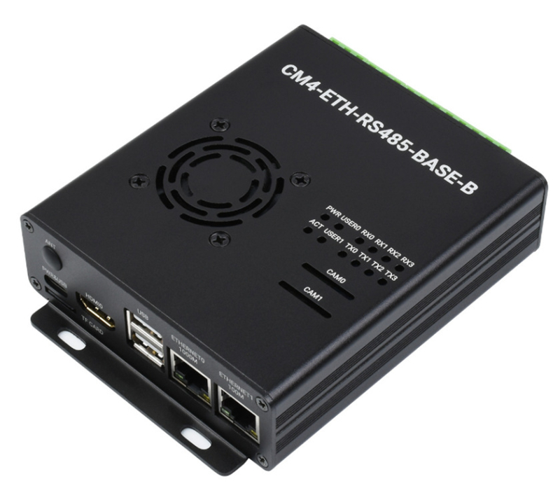 Raspberry Pi CM4 izolirana RS485 x4 proširna ploča s dvostrukim gigabit Ethernetom, USB 2.0 i HDMI