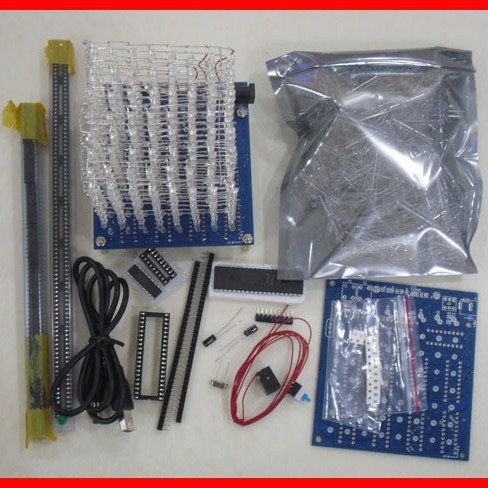3D8 DIY set Svjetlosna Kocka (573 2803 5a60s2) 8×8×8 Svjetloska Kocka s Dokumentacijom
