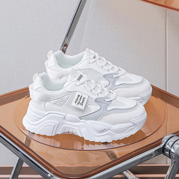 Дамски обувки в стил K‑style „dad shoes“, пролет 2025 г., спортни обувки за ежедневието с повдигащ ток 3–5 см, модел K819