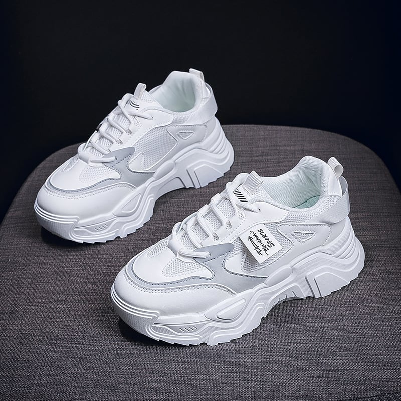 Дамски обувки в стил K‑style „dad shoes“, пролет 2025 г., спортни обувки за ежедневието с повдигащ ток 3–5 см, модел K819