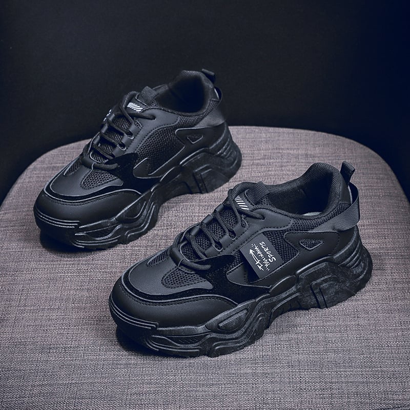 Дамски обувки в стил K‑style „dad shoes“, пролет 2025 г., спортни обувки за ежедневието с повдигащ ток 3–5 см, модел K819