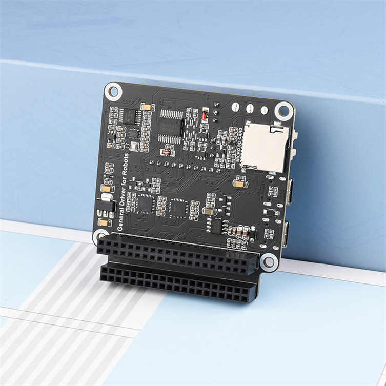 Univerzalna ploča za upravljanje robotom s Wi-Fi, Bluetooth i ESP-NOW — kompatibilna s Raspberry Pi; sučelja: upravljanje motorom, servo bus sučelje, LiDAR, devetosni IMU, I2C, 40-pin proširenje