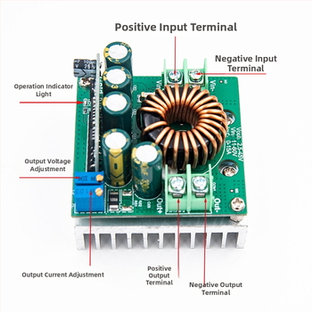 Gold-A087 Vysoko výkonný DC-DC modul so stabilným napätím a stabilným prúdom pre nabíjanie LED batérií, znižovací modul 400W 15A