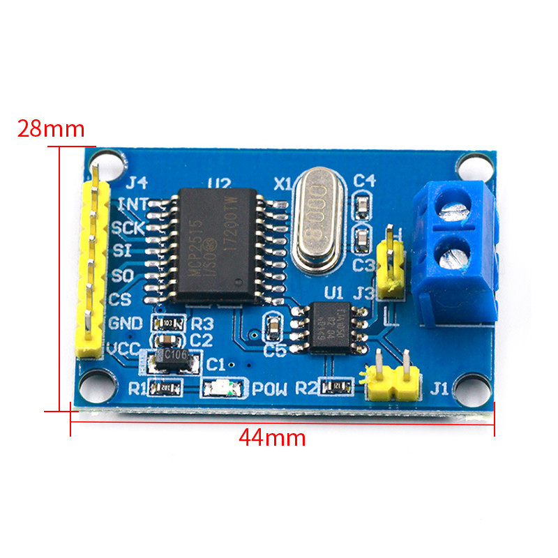 MCP2515 CAN modul s TJA1050 prijemnikom, SPI protokol, primjer programa za 8051 mikrokontroler