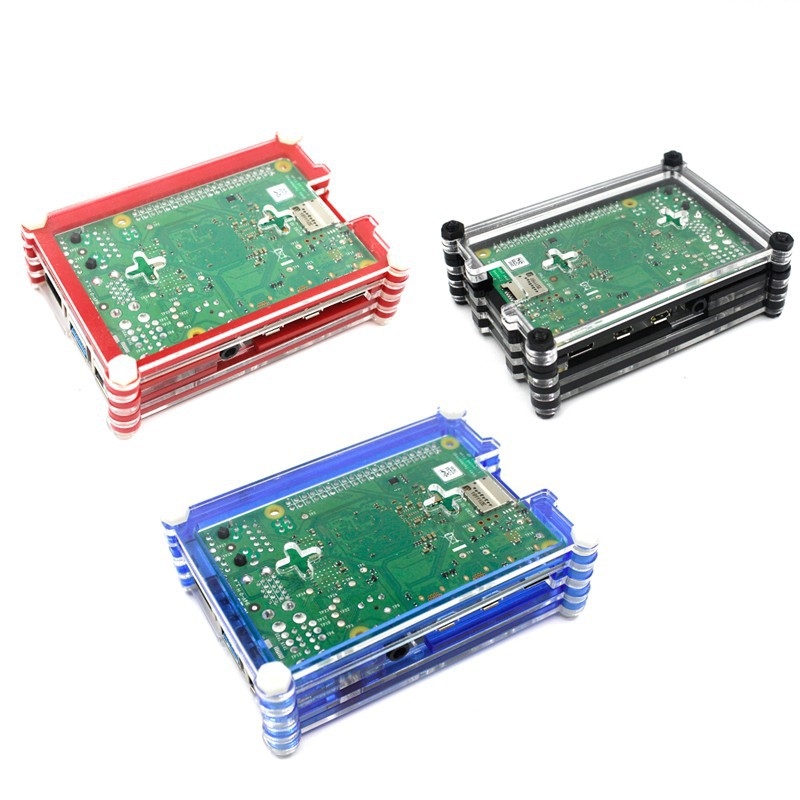 9-slojno akrilno kućište za Raspberry Pi 4B, dostupne su tri boje