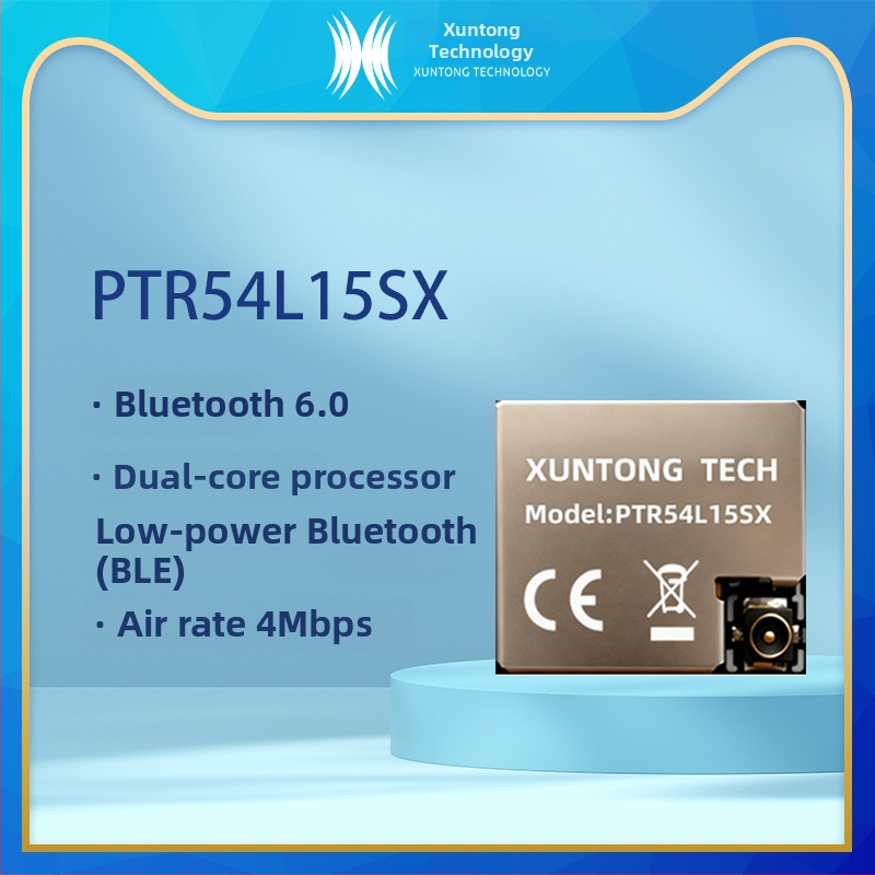 Nízkoenergetický Bluetooth 6.0 modul PTR54L15SX s dvojjadrovým procesorom pre inteligentné nositeľné zariadenia a priemyselný IoT