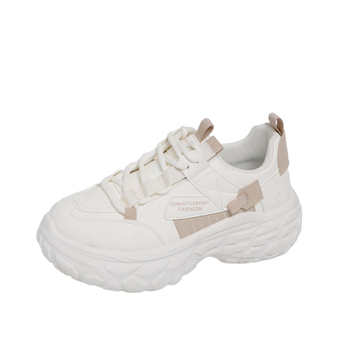 Női sportcipők, dad shoes stílus, 2026 tavasz, casual futócipők, vastag talp a magasság növeléséért, felsőrész PU+ háló, modell YB8805