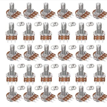 Set od 100 potenciometara WH148B s vrijednostima 1K, 5K, 10K, 20K, 50K, 250K, 500K i 1M Ω