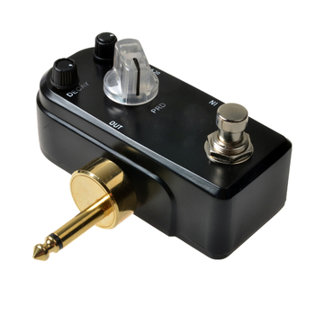 6,35 mm mono adapter za gitarske efekte, dvostrani konektor, bakreni