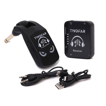 Vezeték nélküli in-ear monitor átjátszó rendszer elektromos gitárhoz és basszushoz — adó és vevő, dedikált csatlakozóval