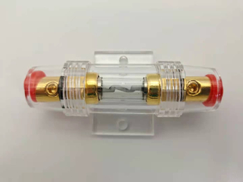 Suport de siguranțe auto – bază transparentă pentru amplificator și subwoofer