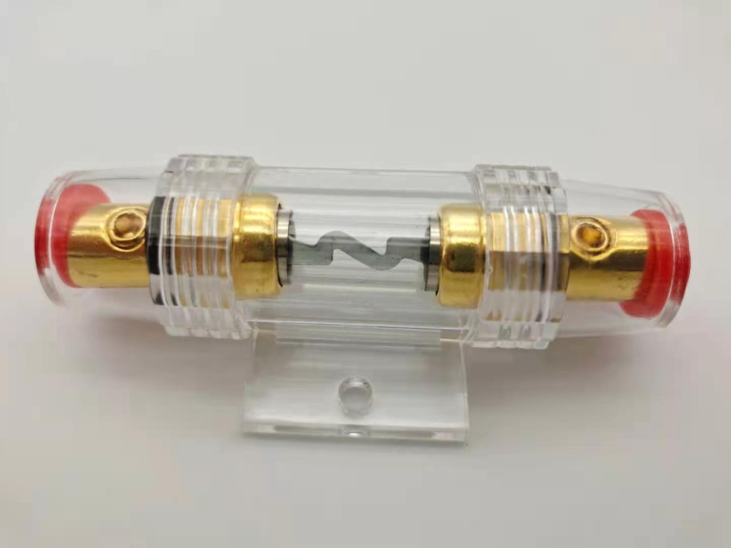 Suport de siguranțe auto – bază transparentă pentru amplificator și subwoofer
