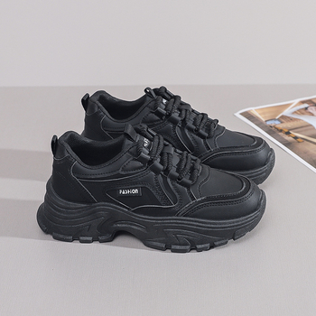 Női vastag talpú sneakers, 2024 őszi kollekció, koreai stílus, mindennapi sportcipő 8821