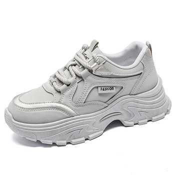 Női vastag talpú sneakers, 2024 őszi kollekció, koreai stílus, mindennapi sportcipő 8821