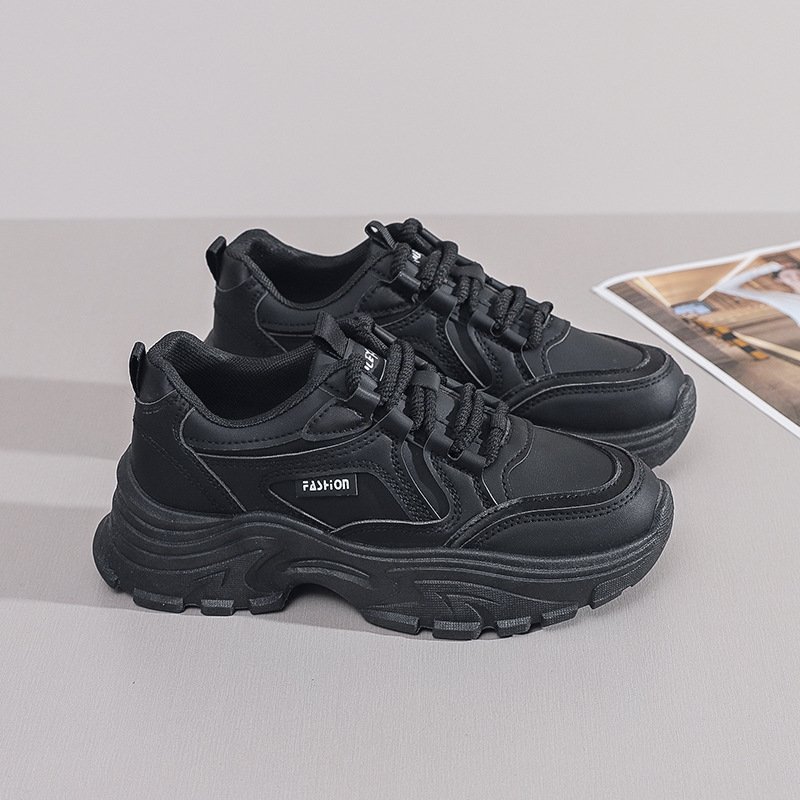 Női vastag talpú sneakers, 2024 őszi kollekció, koreai stílus, mindennapi sportcipő 8821