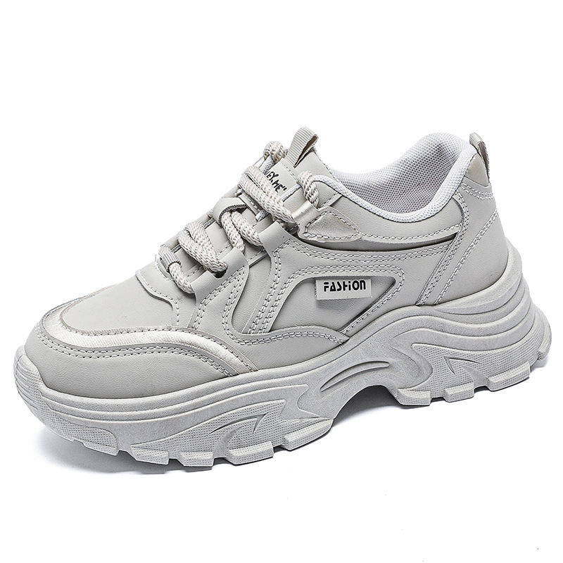 Női vastag talpú sneakers, 2024 őszi kollekció, koreai stílus, mindennapi sportcipő 8821