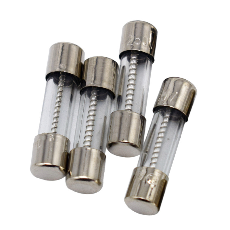 Staklena cijevna osigurač 5×20 mm, brzo prekidni 2A 250V, 100 komada u kutiji