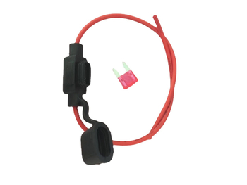 XHX002 Mali crni vodootporni držač osigurača za kabel 20 AWG