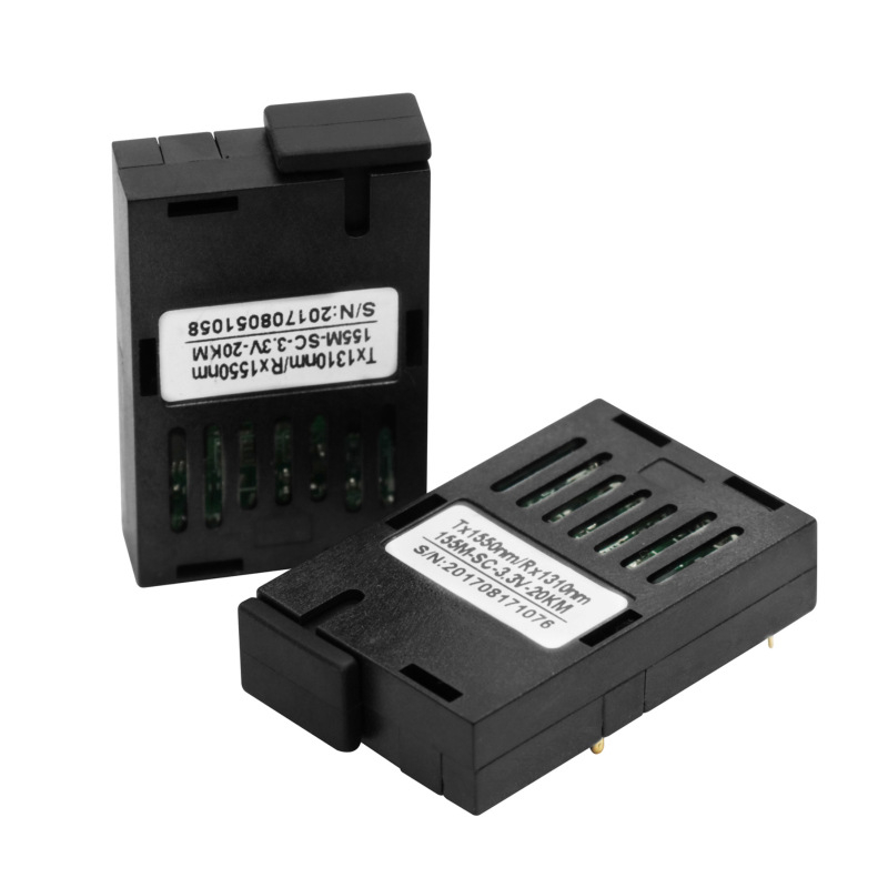 1x9 optički modul, 100 Mbps, doseg do 20 km, 1310 nm multimodni optički transceiver, modul za zavarivanje vlakana, integrirani