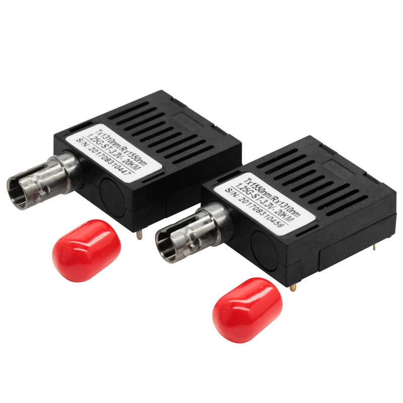 1x9 optički modul, 100 Mbps, doseg do 20 km, 1310 nm multimodni optički transceiver, modul za zavarivanje vlakana, integrirani