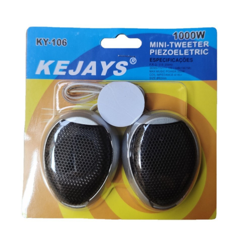 KY-106 auto tweeter, srebrni, univerzalni, 1000W, 4Ω