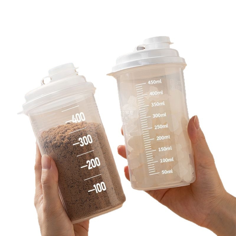 Zatvorene posude za šećer s dozirnim bočicama, cilindrične PET posude (301–500 ml) za bijeli šećer, smeđi šećer, kristalni šećer i skladištenje škroba