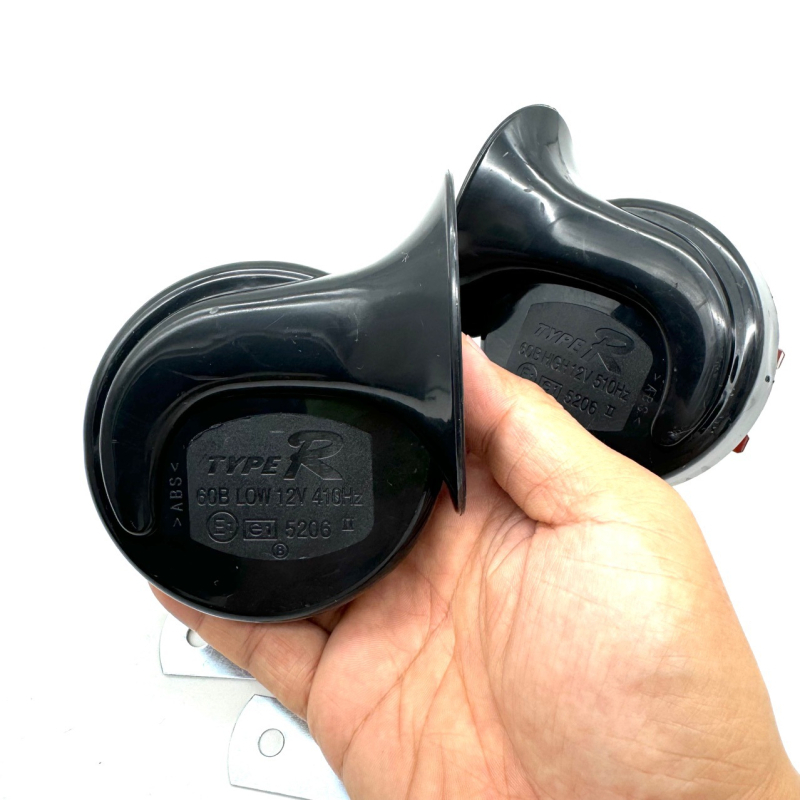 AK-06 12V Snail Horn s dvostrukim visokim i niskim tonom, vodootporan za automobile i motocikle