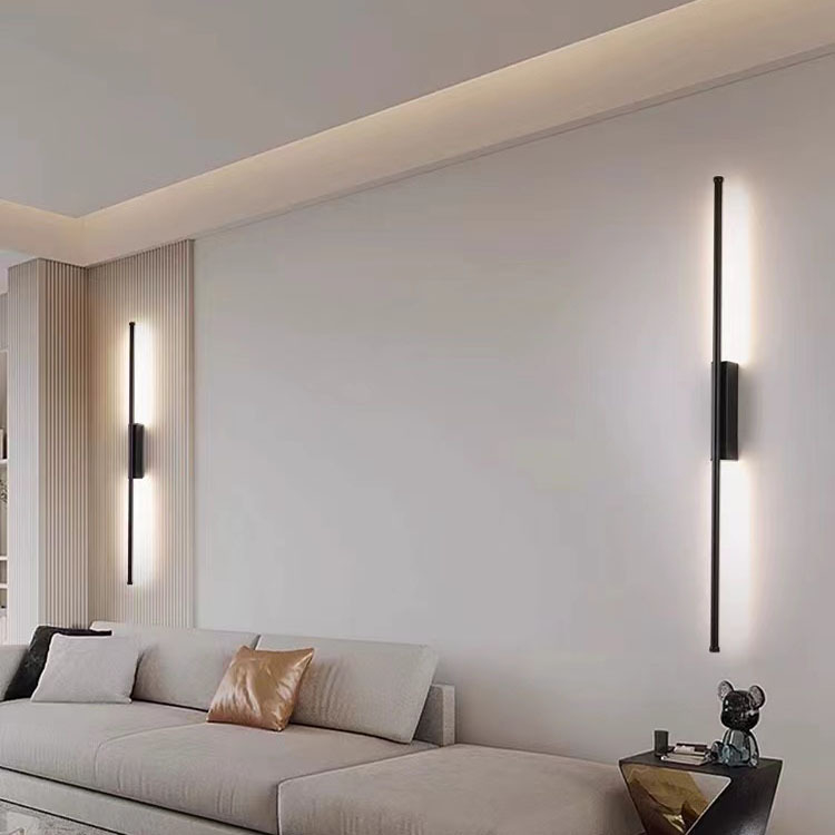 Χρυσή αλουμινένια LED λαμπτήρα τοίχου με μακρύ μπράτσο, μοντέρνος μινιμαλιστικός σχεδιασμός, κατάλληλος για υπνοδωμάτιο, κομοδίνο, γραφείο και σαλόνι