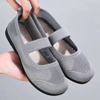 Ženske ljetne casual cipele, prozračne i lagane, slip-on, mekana potplata, gornji dio od tkanine, okrugli vrh