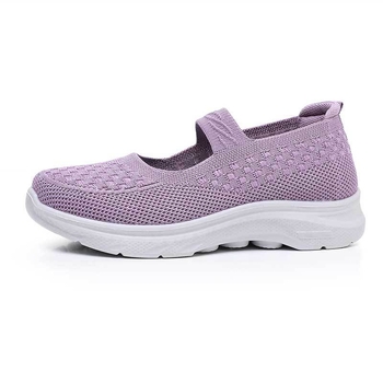 Női kényelmes slip-on cipő – légáteresztő hálós felsőrész, könnyű, lapos talp, tavasz-nyár