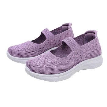 Női kényelmes slip-on cipő – légáteresztő hálós felsőrész, könnyű, lapos talp, tavasz-nyár