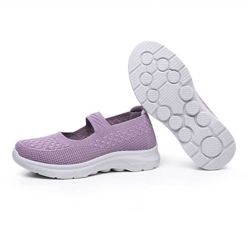 Női kényelmes slip-on cipő – légáteresztő hálós felsőrész, könnyű, lapos talp, tavasz-nyár
