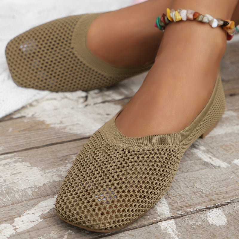 Дамски slip-on обувки от дишаща мрежа, голям размер, за ежедневна употреба